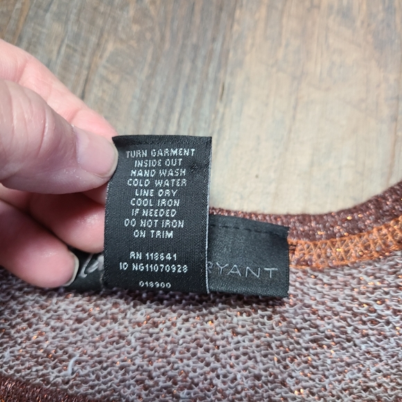 Lane Bryant Metallic 1/2 sleeve sweater sequined pocket plus size 14/16 - Picture 10 of 11